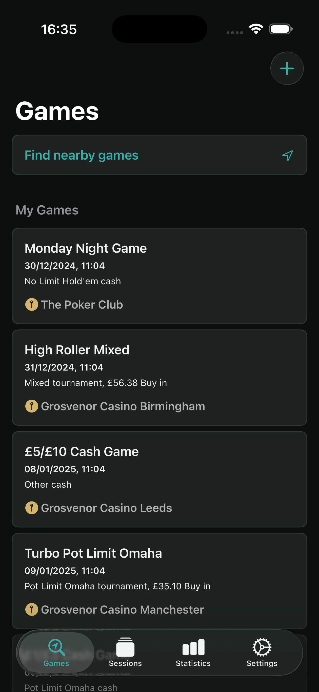 Poker Locker App Screenshot 1